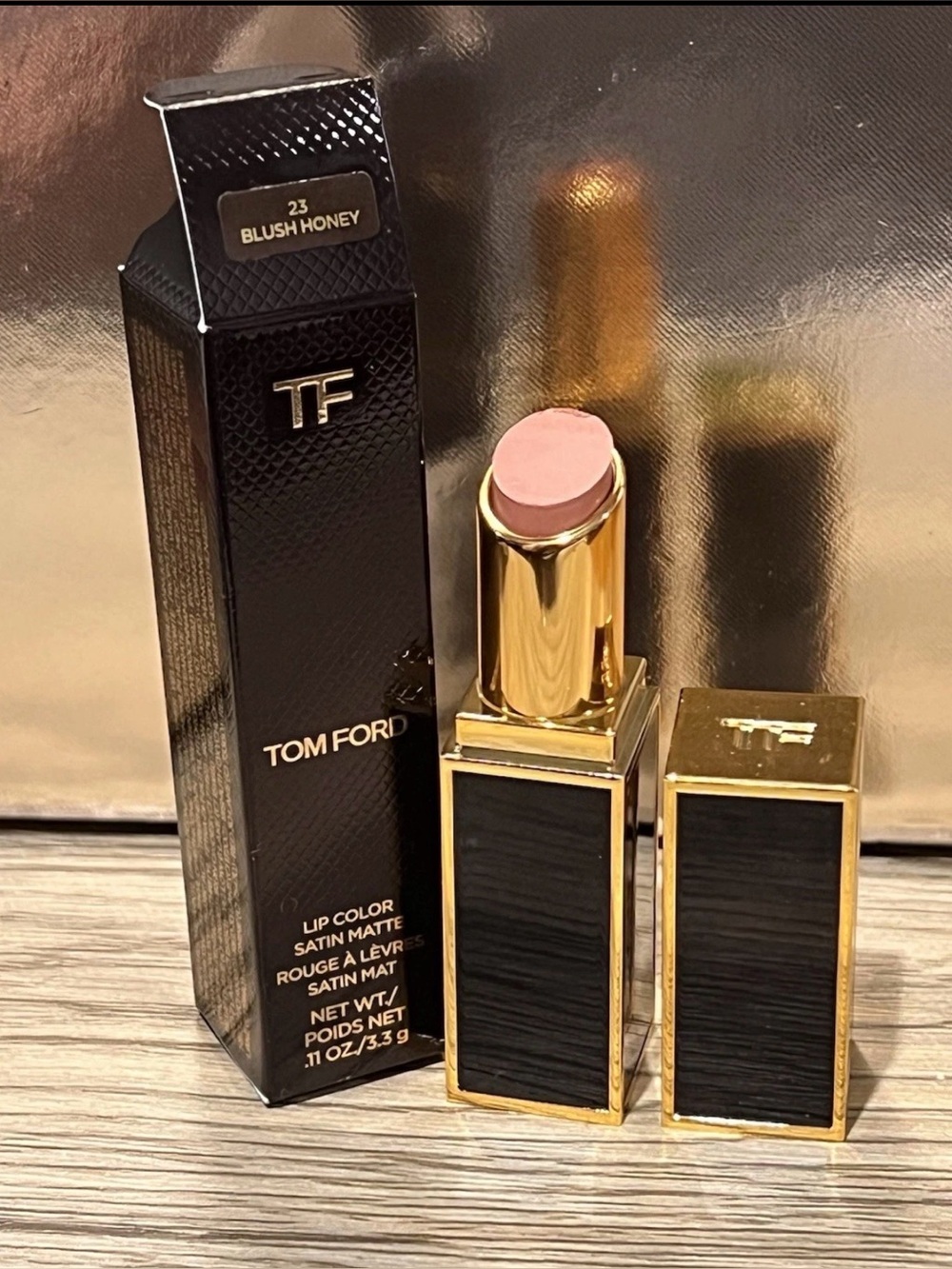 Tom Ford Lip Color 23 BLUSH HONEY Satin Matte full size New in Box